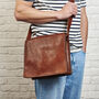 Personalised Leather Messenger Bag, thumbnail 3 of 3
