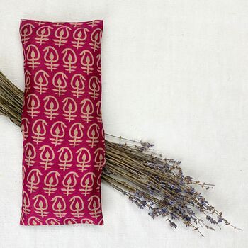 Handmade Sari Fabric Weighted Aromatherapy Eye Pillow, 11 of 12
