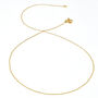 18k Gold Vermeil Plated Engravable Azurite Necklace, thumbnail 4 of 6