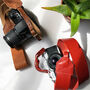 Personalised Retro Leather Camera Strap, thumbnail 2 of 11