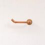 Minimalist Copper And Brass Toilet Roll Holder, thumbnail 2 of 3