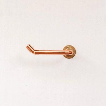Minimalist Copper And Brass Toilet Roll Holder, 2 of 3