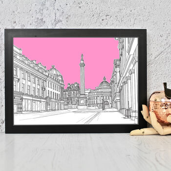 Grey's Monument Newcastle Architectural Art Print, 7 of 10