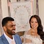 Personalised Wildflower Wedding Fabric Welcome Sign, thumbnail 3 of 3