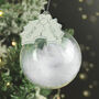 Personalised Holly Acrylic White Feather Bauble, thumbnail 1 of 3