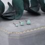 Mint Green Opal Stud Earrings, thumbnail 5 of 12