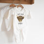 Personalised Highland Cow Baby Vest, thumbnail 3 of 5