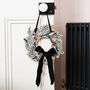 Luxury Wooden Christmas Wreath With Velvet Decoration, thumbnail 4 of 7