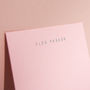 Personalised Foil Notecards, Landscape, Candy Pink, thumbnail 2 of 2