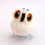 Needle Felted Snowy Owl Ornament, thumbnail 3 of 10