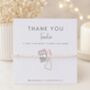 Personalised Thank You Teacher Silver Plated Bracelet, thumbnail 2 of 12