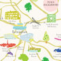 Map Of West Midlands Art Print, thumbnail 3 of 5