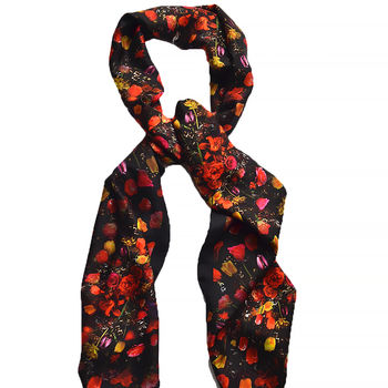 Floral Silk Scarf Crowning Glory Print, 4 of 5