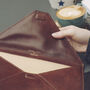 Personalised Leather iPad Air Envelope Case 'Ettore', thumbnail 8 of 12