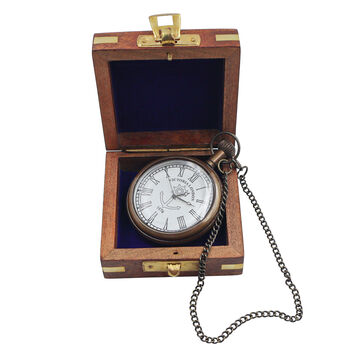 The Regent Custom Open Face Pocket Watch For Graduation Gift, 4 of 11
