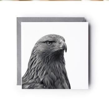 Golden Eagle Hand Drawn Greeting Card, 2 of 6
