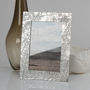 Blossom Cast Pewter Photo Frame, thumbnail 1 of 8