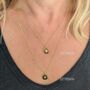 The Duo Green Onyx Necklace, 18ct Gold Plated, thumbnail 10 of 11