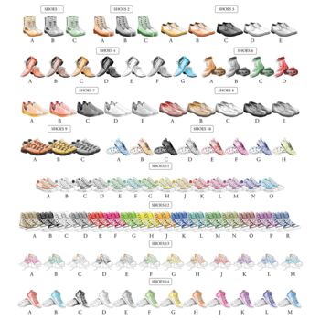 Personalised Family Boots And Shoes Print, 7 of 12
