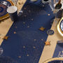 Navy Blue Glitter Christmas Table Runner Two.5m, thumbnail 5 of 5