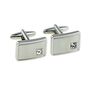 Personalised 15th Anniversary Crystal Cufflinks, thumbnail 2 of 5