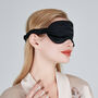 Silk Eye Mask Black, thumbnail 5 of 6