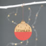 Personalised Name Wooden Christmas Bauble, thumbnail 4 of 5