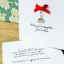 Personalised First Christmas Card With Elephant Charm, thumbnail 3 of 4