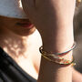Dani 18ct Gold Plate Paper Clip Chain Bracelet, thumbnail 2 of 2