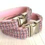 Spiced Pear Harris Tweed Dog Collar, thumbnail 1 of 3