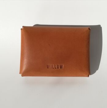 Handmade Leather Personalised Card Purse/Wallet, 6 of 7