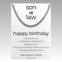 Curb Chain Birthday Wishes For Son In Law, thumbnail 2 of 6