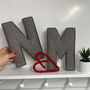 Couples Initials Fabric Letters, thumbnail 1 of 5