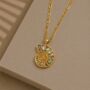 Abalone Ocean Shell Gold Plated Necklace, thumbnail 1 of 3