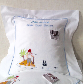 Personalised Pirate Tooth Treasure Cushion, 3 of 4