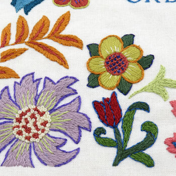 William Morris Beautifully Quote Embroidery Kit, 10 of 12