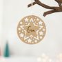 Christmas Tree Decoration, Star Cutouts, thumbnail 1 of 4