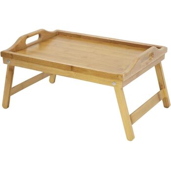 Foldable Serving Bamboo Bed Tray Table, 5 of 7