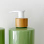 Refillable Green Plastic Bottle With Minimalist Label, thumbnail 4 of 9