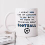 Personalised Mug 'Thinking About Football', thumbnail 1 of 3