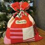 Memory Clothes Christmas Santa Sack, Fully Lined Keepsake Christmas Present Sack Made From Baby Clothes, thumbnail 6 of 12