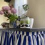 Velcro Sink Skirt, Royal Blue Thick Stripes Cabinet Curtain Bespoke, thumbnail 1 of 6