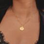 Goddess Hecate Moonstone Gold Plated Necklace, thumbnail 3 of 5