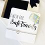 Safe Travels Beaded Silver Plated Bracelet Leaving Gift Joma, thumbnail 1 of 3
