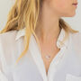 Silver Bee Necklace With July Birthstone, thumbnail 2 of 8