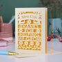 Personalised Papercut Teacher Card Thanks For Helping Me Grow, thumbnail 4 of 6