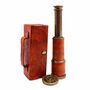 Brass Marine Dollond London Telescope With Leather Case, thumbnail 8 of 8