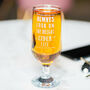 Engraved 'Bright Cider Life' Cider Glass, thumbnail 2 of 2