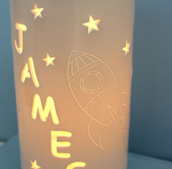 Personalised Rocket And Star Night Light, 9 of 9