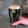 Personalised 80th Birthday Gift Pint Glass, thumbnail 3 of 12